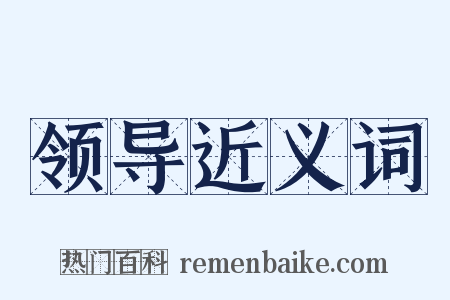 领导近义词是什么意思的图片